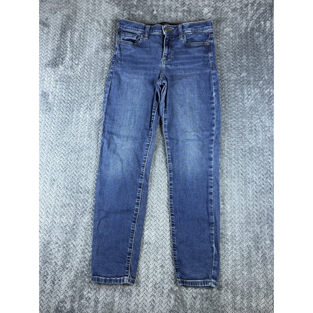 Banana Republic Skinny Fit Jeans Womens 26/2 Blue Denim Stretch Mid Rise 5736